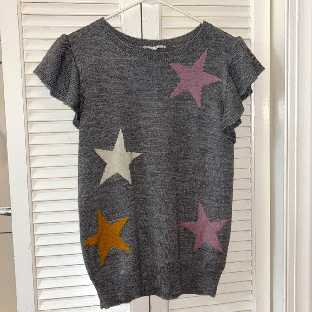 THML Short Sleeve Star Sweater